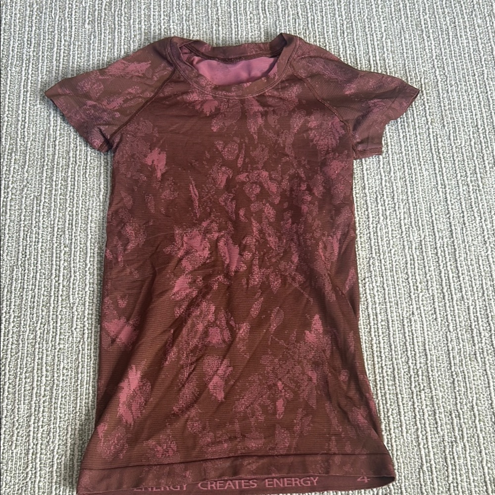 Lululemon Athletica Brown Short Sleeve Tee Casual Top